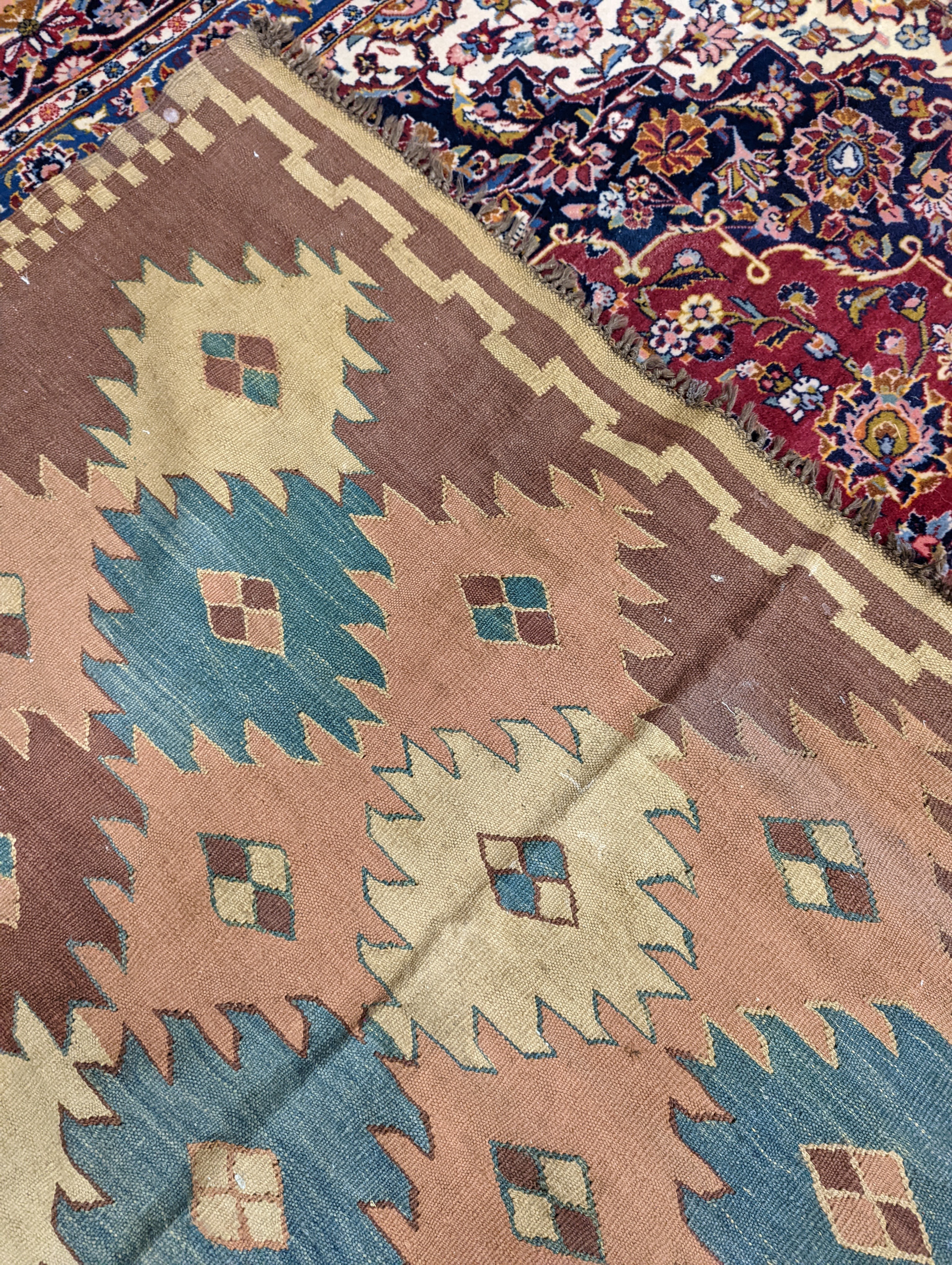 An Afghan Kelim flatweave rug, 190 x 150cm